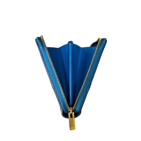 Celine Large Zipped Multifunction Bicolor Calf Leather Wallet - Picture 5 of 14